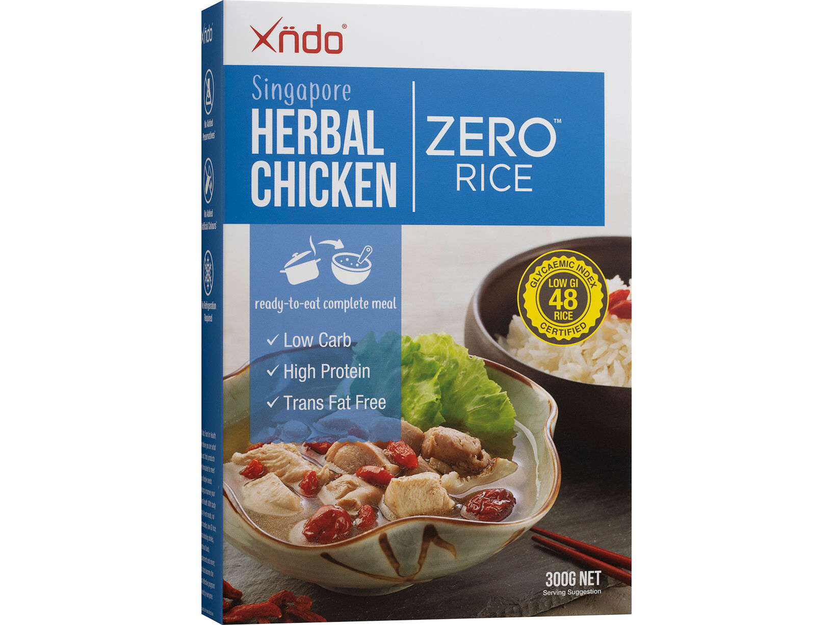 Singapore Herbal Chicken ZERO™ Rice | XNDO Food for Health