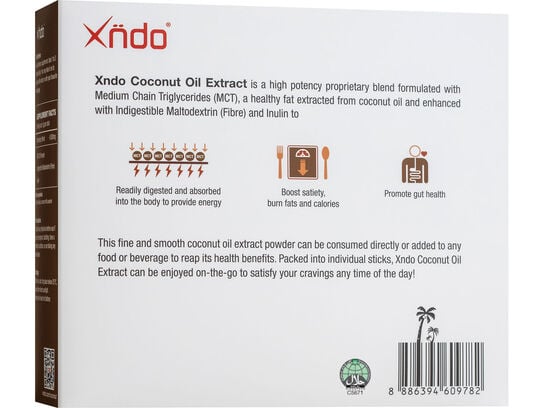 Xndo Coconut Oil Extract Powder - MCT Enhanced Fat Burner