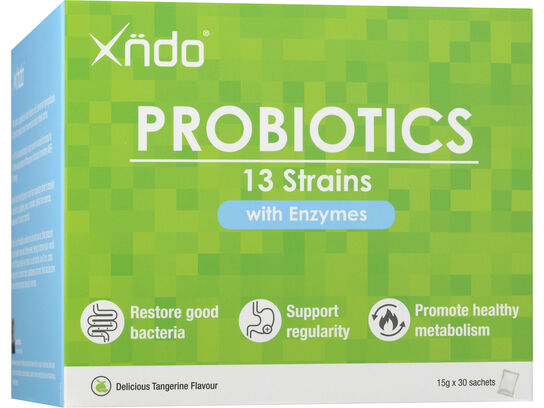 Probiotics 13 Strains with Enzymes Tangerine